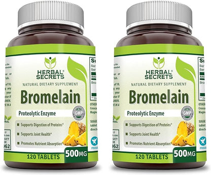 Herbal Secrets Bromelain 500 Mg 120 2 |