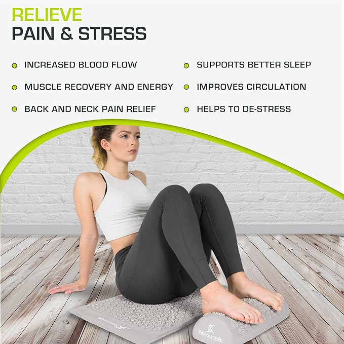 ProsourceFit Acupressure Mat and Pillow Set