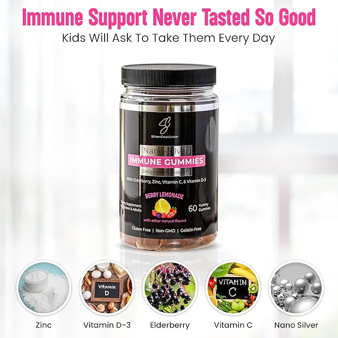 Triple Action Immune Gummies 4+ Vitamin 3rd Party 60 Count