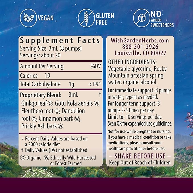 WishGarden Herbs Genius Juice 2oz