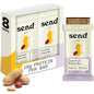 Send Bars Plant-Based Vegan Healthy Protein Bars, With Greens (Peanut Butter, 8 Bars) – Increase Your Focus, Tolerance For Stress & Physical Output With Organic Ingredients
