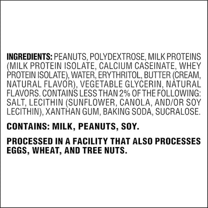Atkins Peanut Butter Protein Cookie, Protein Dessert, Rich in Fiber, 3g Net Carb, 1g Sugar, Keto Friendly, 4 Count