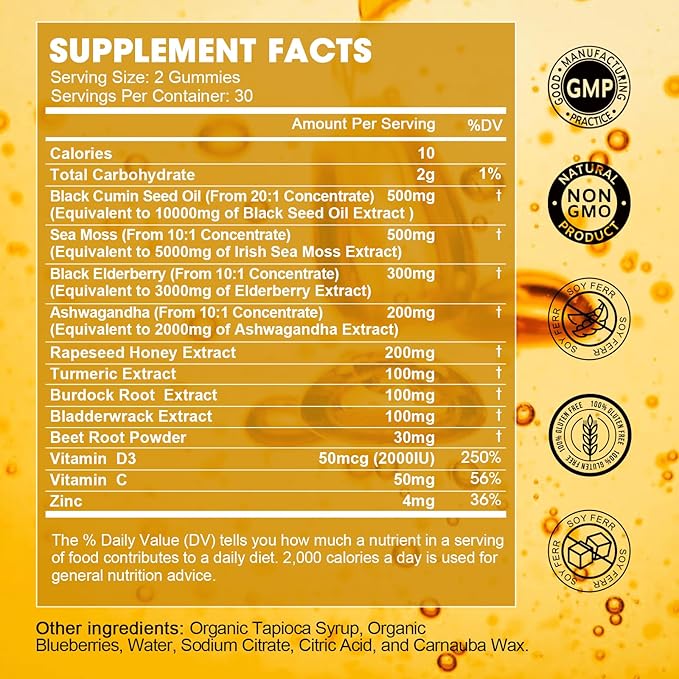 Black Seed Oil & Sea Moss D3 -