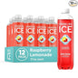 Sparkling Ice, Raspberry Lemonade Sparkling Water, Zero Sugar Flavored Water, with Vitamins and Antioxidants, Low Calorie Beverage, 17 fl oz Bottles (Pack of 12)