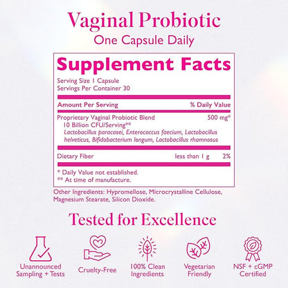 Vaginal Probiotics for Women 10 Billion 30 Capsules