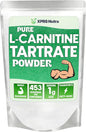 XPRS Nutra L Carnitine L Tartrate Powder - Premium Pure L Carnitine Tartrate - L-Carnitine Powder - Vegan Friendly Bulk L Carnitine Powder - Amino Acid L Carnitine Supplement (16 Ounce)
