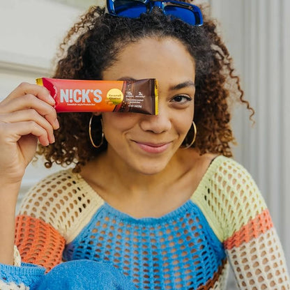 Nick's Protein Bars Chocolate Caramel | 15g protein | 190 calories | Low Carb Keto Friendly Snacks No Added Sugar (Multipack 24 bars x 50g)