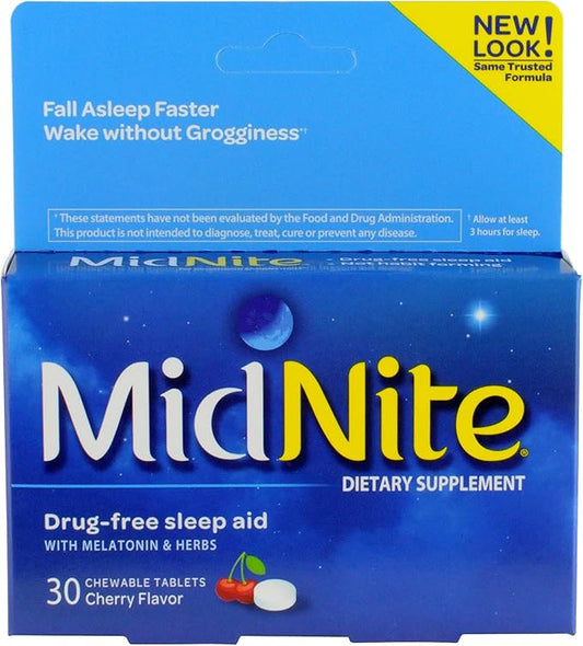 MidNite Natural Sleep Supplement, 30-Count Box 2)