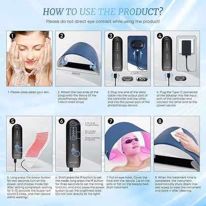 Multifunction Red Light Therapy for Face 850nm Near-Infrared