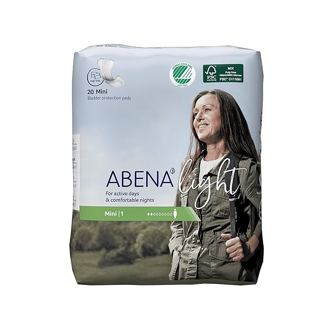 Abena Light Premium Incontinence Pads, (Sizes 0 To 4A) Size 1, 20 20 Count