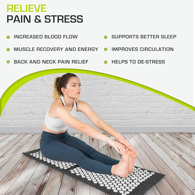 ProsourceFit Acupressure Mat and Pillow Set