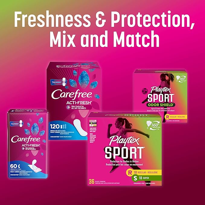 Playtex Sport Tampons, Super Plus Absorbency, Fragrance-Free 36ct
