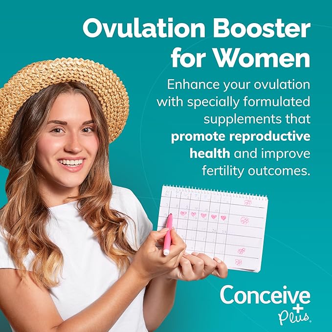 CONCEIVE PLUS Ovulation Support Supplement Coq10, Folic 120 Inositol