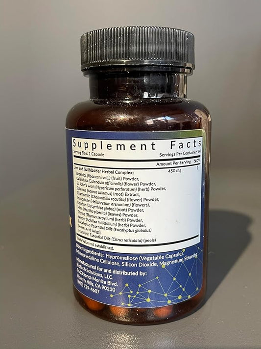 Liver Health and Gallbladder Support Formula 60 Capsules