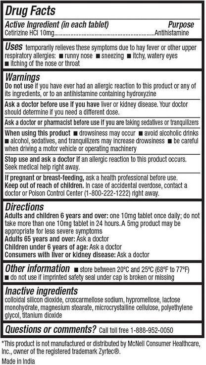 HealthA2Z® Allergy Relief 10mg | (60 Count 1))
