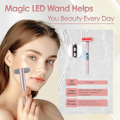 Microcurrent-Facial-Device，Face Massager for Skin Care，7 Colors