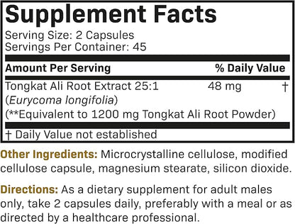 Futurebiotics Longjack Tongkat Ali Extra Strength 90 Vegetarian
