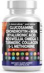 Clean Nutraceuticals Glucosamine Chondroitin MSM Turmeric 3 Pills 120 Count