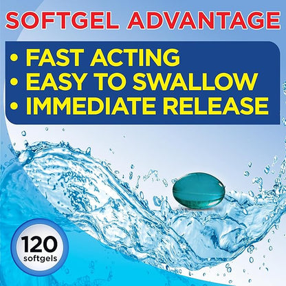 Maximum Strength Caffeine-Free Diuretic Softgels, (120 50mg, Helps