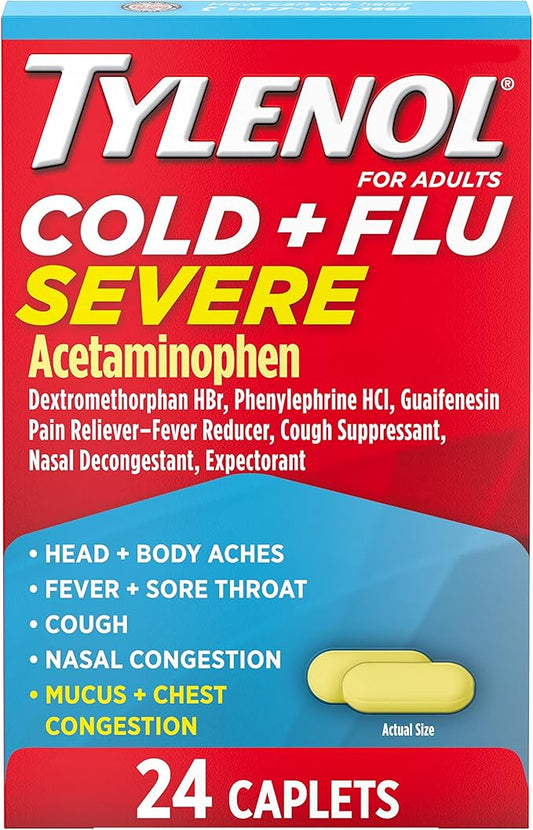Tylenol Cold + Flu Severe Medicine 24 ct.