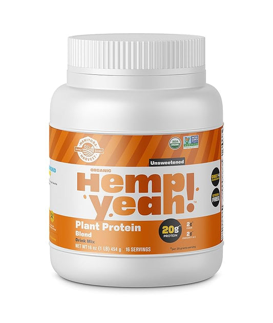 Manitoba Harvest Hemp Yeah! Organic Protein 20g of 2g of 2g Omegas 3&6 Per 1 lbs