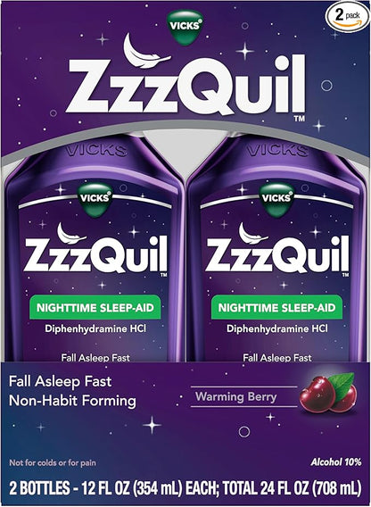 ZzzQuil, Sleep Aid, Nighttime Sleep Aid 50 mg 12 FL 2)