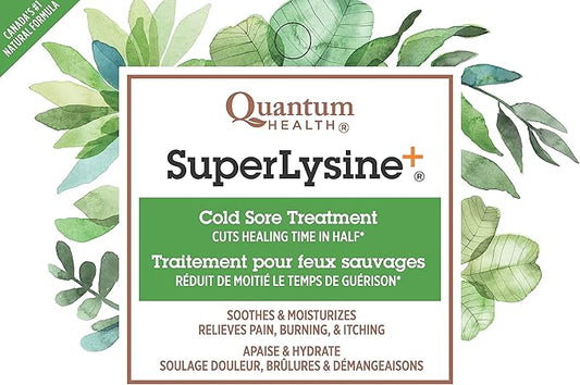 Quantum SuperLysine+ Cold Sore Treatment Ointment|Relieves Half|0.25 Ounce