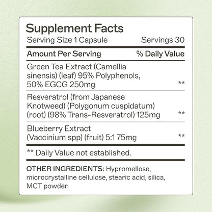 Amy Myers Resveratrol Supplement - Free Radical Scavenger to Support Immune System, Heart Health & Aging - Antioxidant Supplement to Balance Inflammatory Response & Support Blood Circulation, 60 Caps