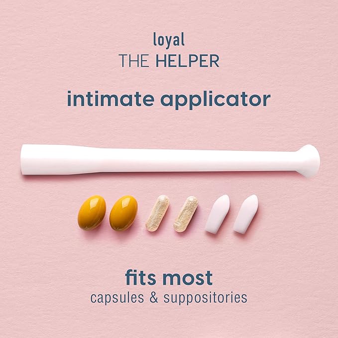 Loyal The Helper Vaginal Suppository Applicators | Efficient | Compact | Comfortable | Fits Most Brands, Pills, Tablets and Boric Acid Suppositories (30-Pack)