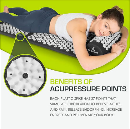 ProsourceFit Acupressure Mat and Pillow Set