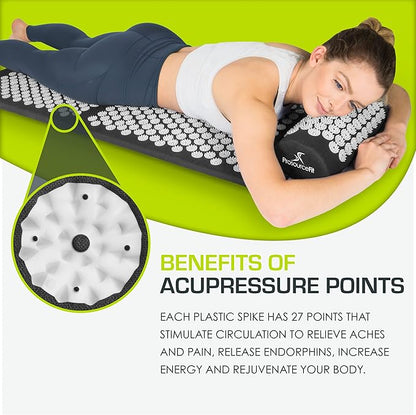 ProsourceFit Acupressure Mat and Pillow Set