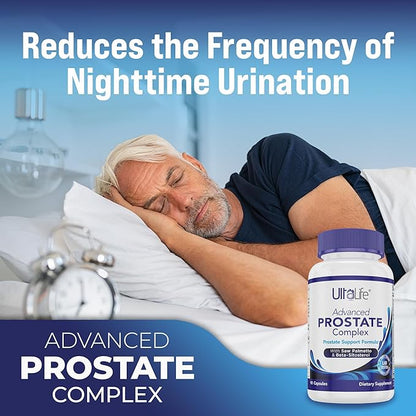 Advanced Saw Palmetto Prostate Supplement for Men w/Beta Sitosterol + #1 Rated Best Health Formula to Reduce Urge for Frequent Urination, DHT Blocker, Improve Sleep, Performance- 90 Capsules