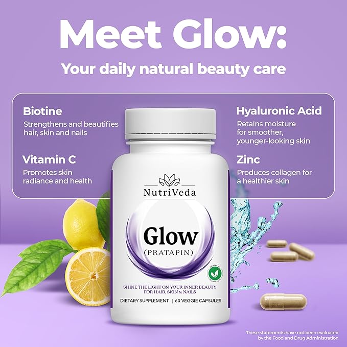 Glow Capsules: Premium Hair, Skin, and 60 capsules