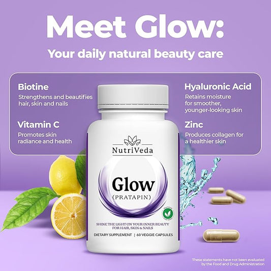 Glow Capsules: Premium Hair, Skin, and 60 capsules