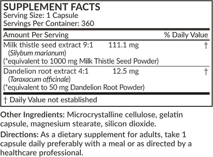 Futurebiotics Milk Thistle Silymarin Marianum & 360 Capsules