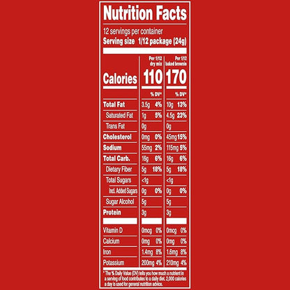 Duncan Hines Keto Friendly Chewy Fudge Brownie Mix, Gluten Free, Zero Sugar Added, 10 oz