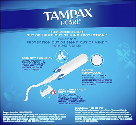 Tampax Pearl Tampons Multipack, Light/Regular/Super Absorbency, 94 Count 2)