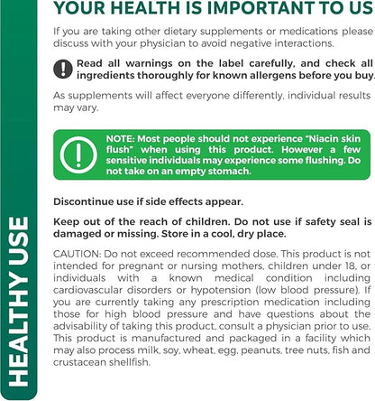 Blood Pressure Support Supplement (NON-GMO) Premium 90 Capsules