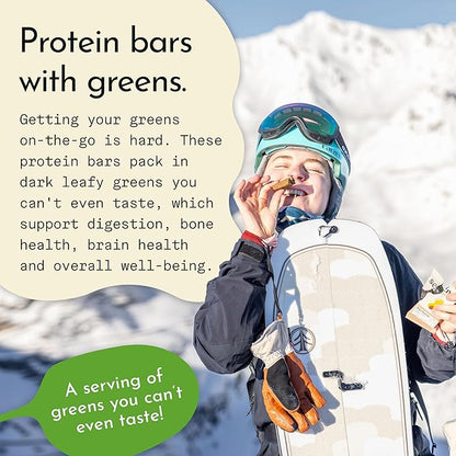 Send Bars Plant-Based Vegan Healthy Protein Bars, With Greens (Peanut Butter, 8 Bars) – Increase Your Focus, Tolerance For Stress & Physical Output With Organic Ingredients