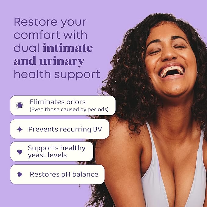 JoySpring Women's Vaginal Odor Eliminator & pH Balance | Probiotic with Cranberry, Hibiscus & Lactobacillus for Vaginal Odor Treatment | 30 Servings
