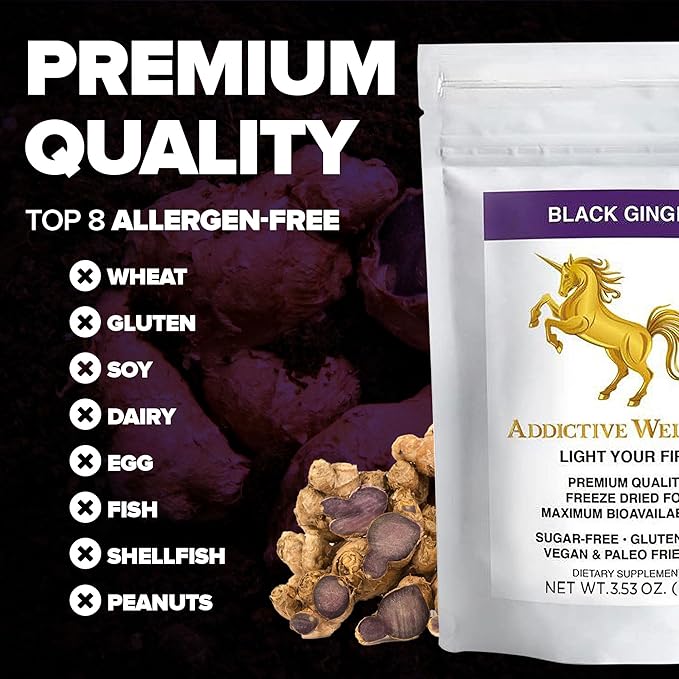 Addictive Wellness Thai Black Ginger 100 Grams,