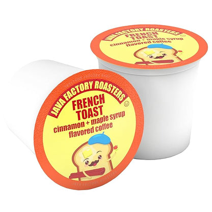 Java Factory Coffee Pods Cinnamon and Maple Flavored Coffee for Keurig K Cup Brewers, French Toast, 40 Count
