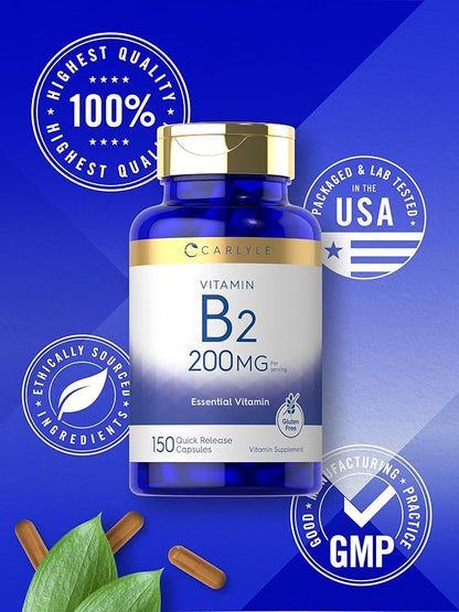 Carlyle Vitamin B-2 200mg | 150 Count