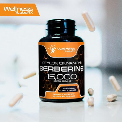 Berberine Supplement 15,000mg 120 Capsules