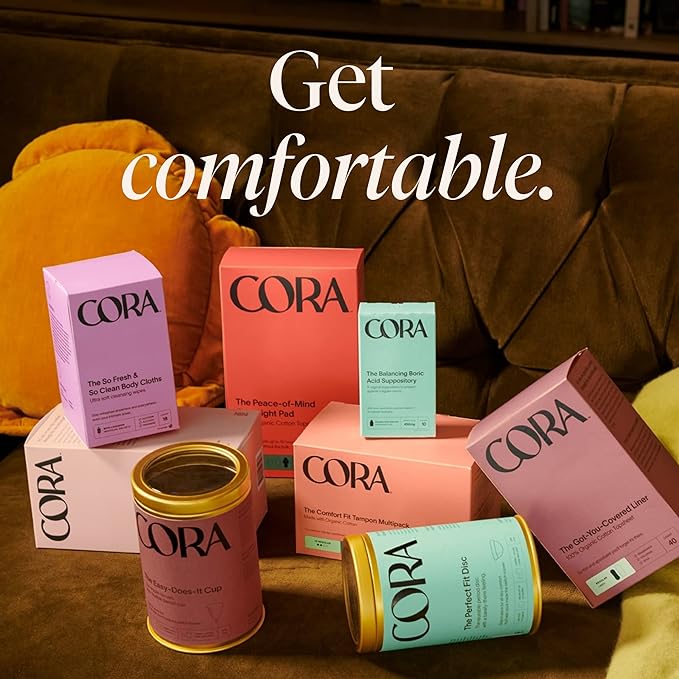 Cora Period Long Liners 100% Organic (144 Long