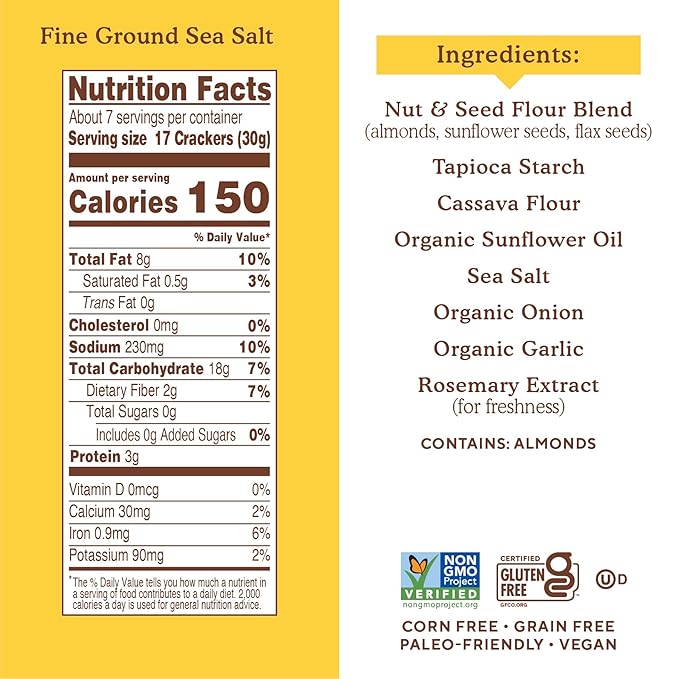 Simple Mills Almond Flour Crackers, Family 7 Ounce 1)