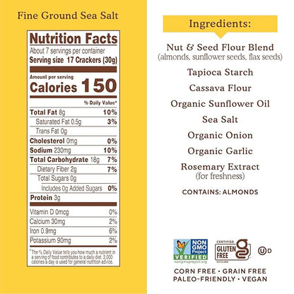 Simple Mills Almond Flour Crackers, Family 7 Ounce 1)