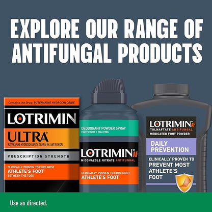 Lotrimin Athlete's Foot Deodorant Antifungal Powder 2%, Clinically 4.6 Ounce 3)