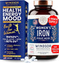Iron Pills for Women 6 Month B9-180 Vegan