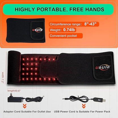 Red Light Therapy Belt, Infrared Light 10000 mAh